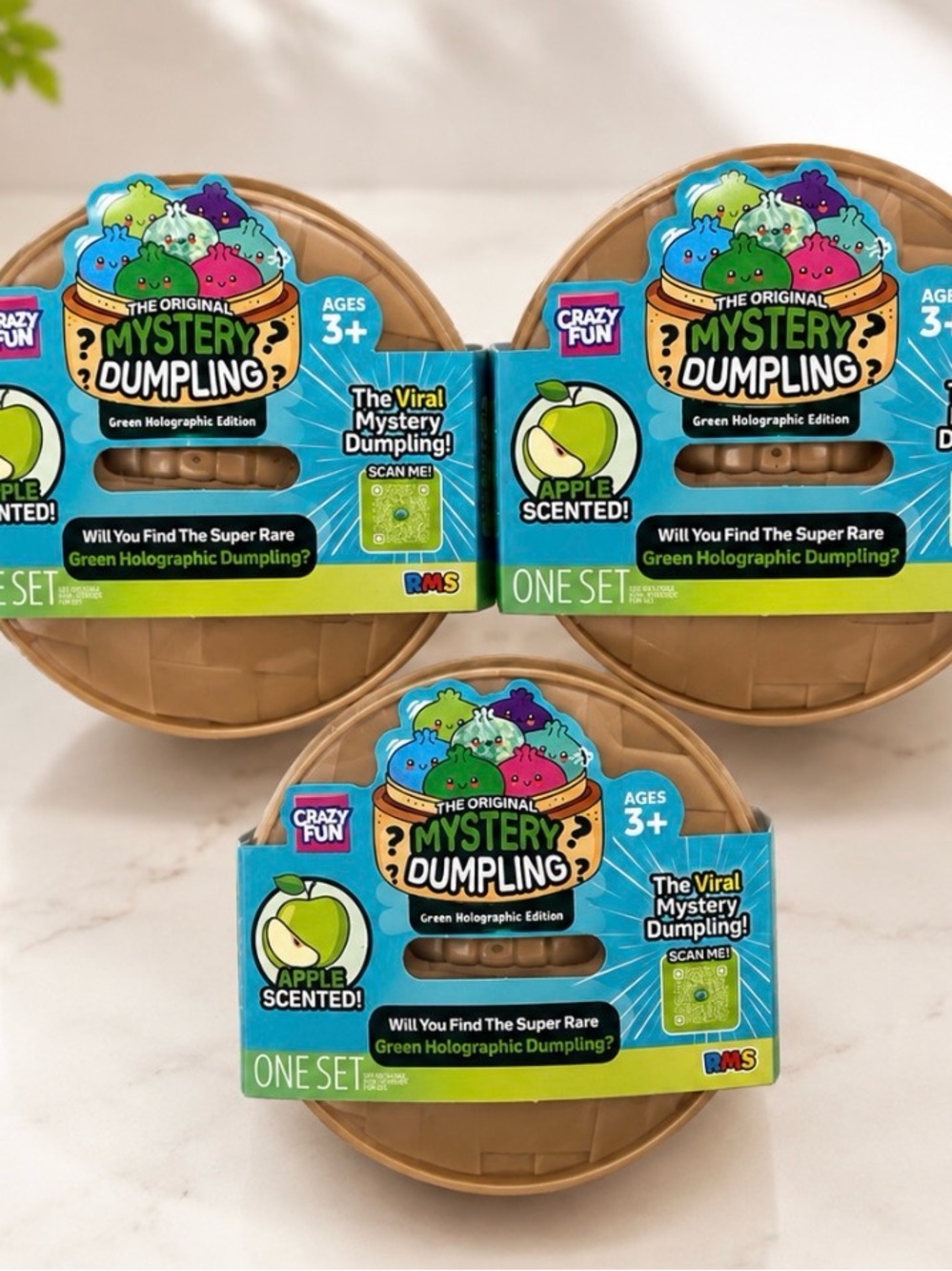 The Original Mystery Dumpling Apple Scented Toy Set